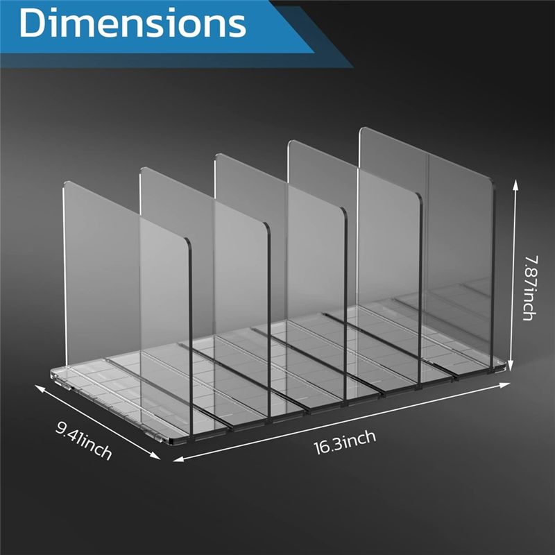 M-Modern-Purse Organizer For Closet, Shelf Dividers For Closet Organization Adjustable Plastic Handbag Organizers For Closets Du