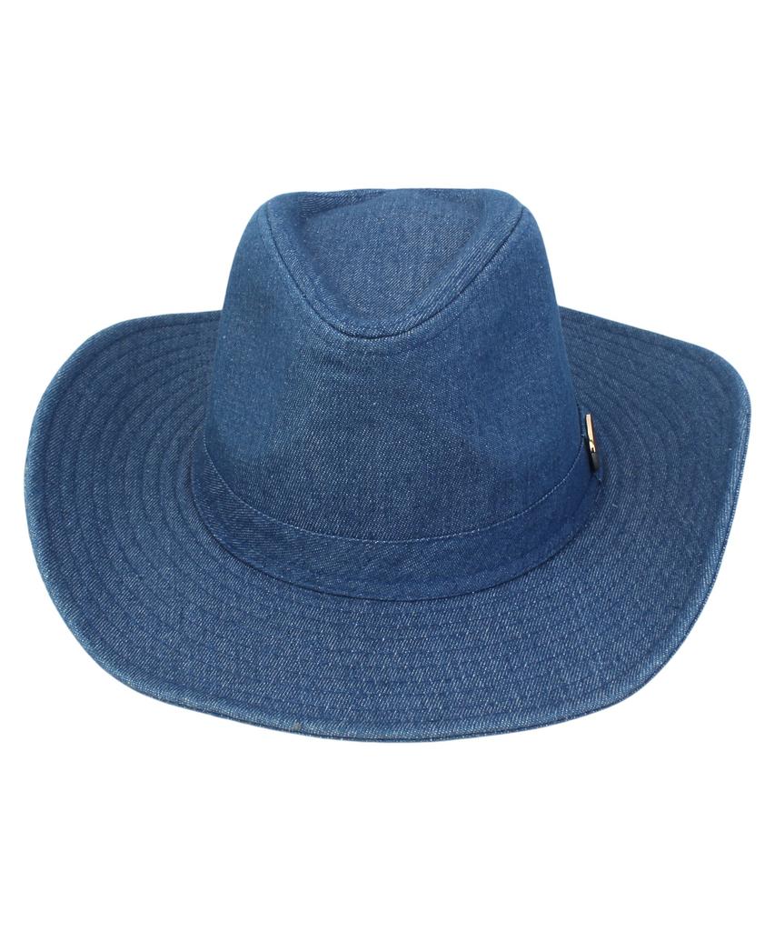 Yunibeosyeolkemiseuteuli Cowboy Dark Denim Fedora Cowboy Fedora
