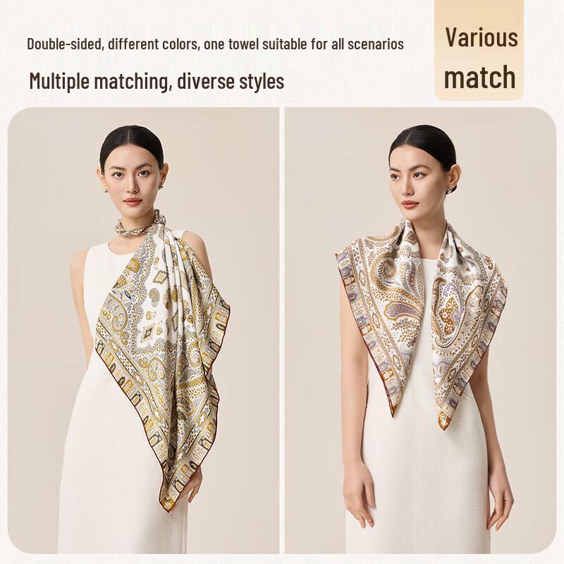 Shanghai Story 100% Mulberry Silk Square Scarf