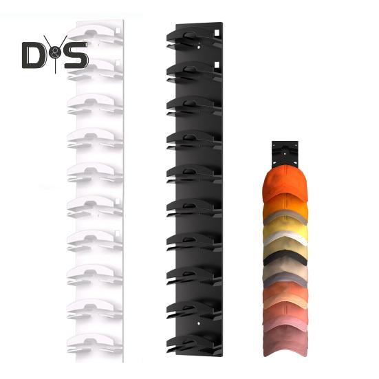 Hat Organizer Baseball Cap Storage Rack Self-Adhesive Simple Installation Wall Mounted Multi-layer Hat Hanger Holder Display Rack