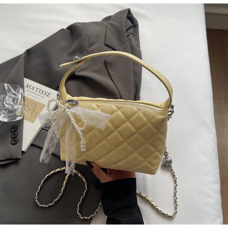 

2025 spring new handbag women s small fragrant wind rhombus pattern shoulder small square bag fashion niche design messenger bag