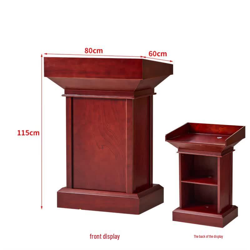 Jun Ding Ying C-Style Solid Wood Podium Lectern