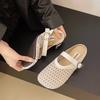 Flat-bottomed Mesh Breathable Mary Jane Cool Slippers Women's Shoes 2025 Summer New Retro Shoes