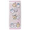 Marushin Chiikawa Face Towel, "Nakayoku Issho" (Together with Friends), Colored Reverse, 100% Cotton, Antibacterial and Odor Resistant, 0775039300