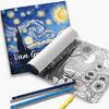 Van Gogh Style Coloring Book for Adults and Teens Stress Relief Creative Fun Activity Book Gift
