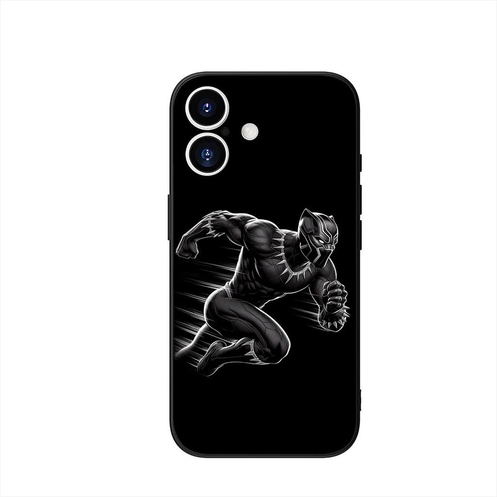 Black Marvel Panther Cover Phone Case for OPPO A18 A16 A17 A38 A54 A40 A60 A80 A78 A79 A57 A55 A96 A15 A53