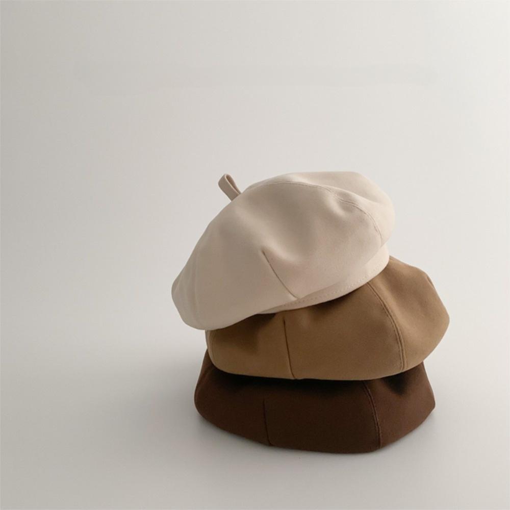 Ear Protection Octagonal Cap Soft Pumpkin Hat Cute Artist Painter Cap  Infant Girls