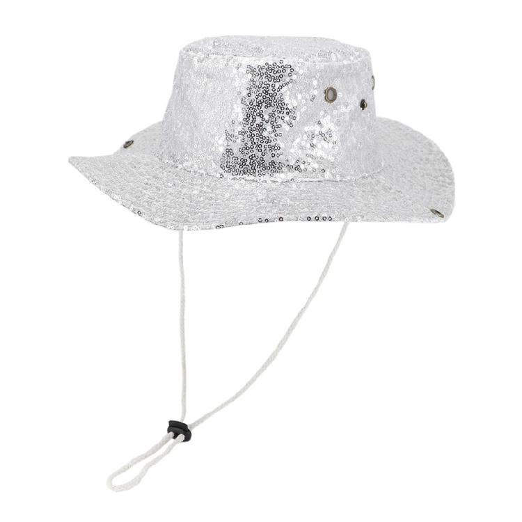Sequined Bucket Hat Outdoor Sun Hat for Outdoor Fishing Hiking Caps Breathable Sunscreen for Hot Season