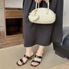 2025 summer new retro stiletto sandals wear soft-soled open-toed summer high-heeled outer wear cool slippers women