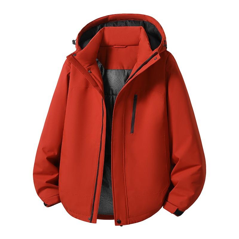 OO Cotton-added Jackets, Men's and Women's Cotton-padded Clothes, Winter Heat-sealing Pressure Glue Outdoor Waterproof Couple Cotton-padded Clothes