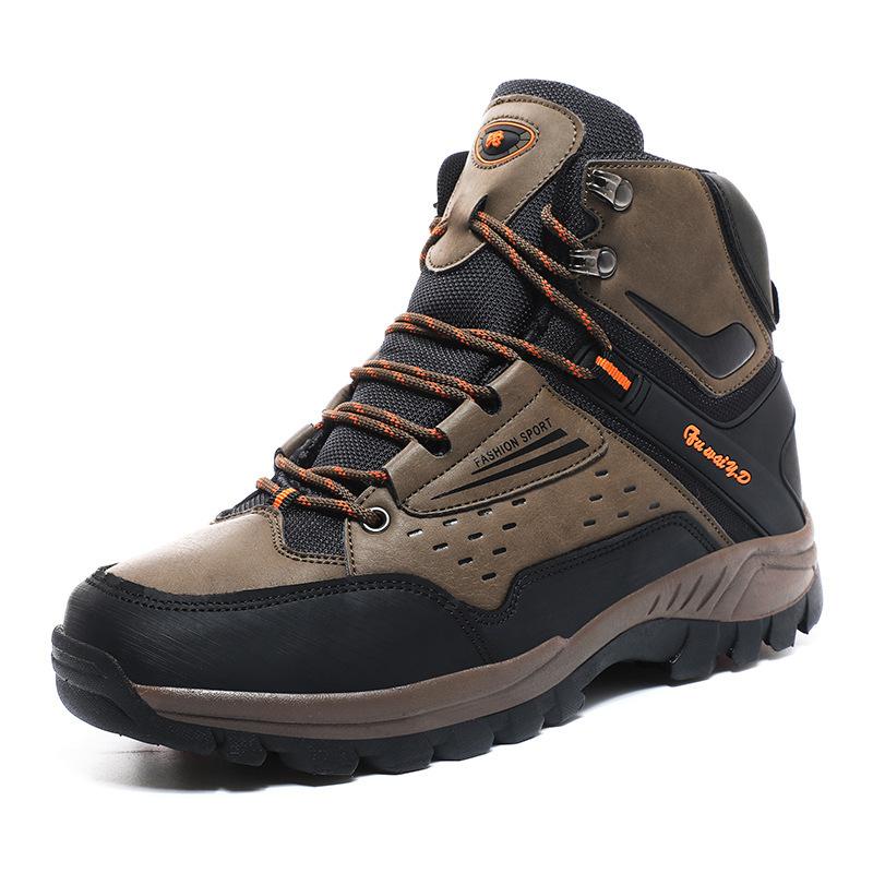 Spring and Summer New Men's Outdoor High-top Hiking Shoes Large Size Sports Shoes Men's Short Boots Fashion Casual Shoes