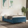 Bed Frame with Mattress - Maison Exclusive - Dark Blue Velvet - 140x200cm - Maximum Relaxation