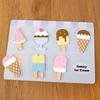 The American ice cream board toy consists of 7 ice creams of different colors and shapes