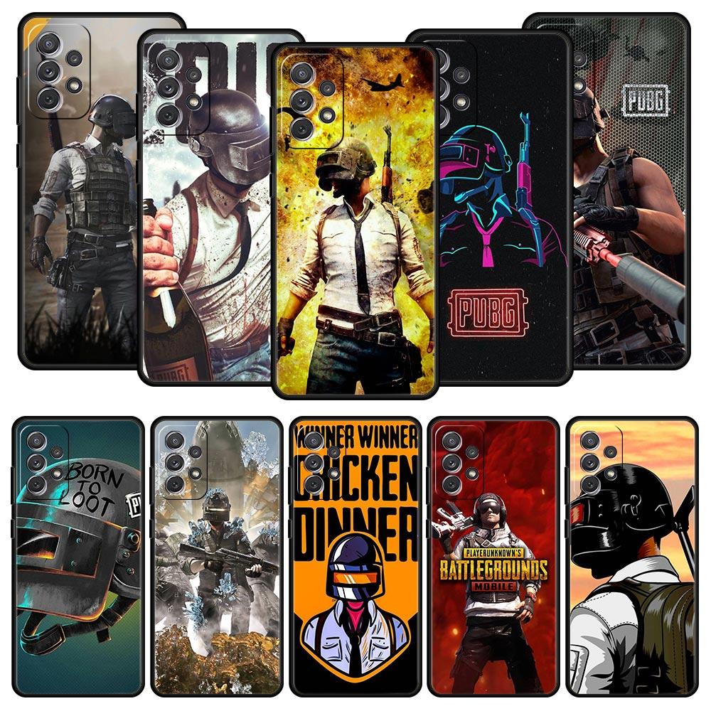 PUBG Game Telefoonhoesje Voor Samsung Galaxy A17 A07 A55 A35 A25 A15 A05s A33 5G A31 A23 A21s A13 A41 A73 A53 A51 A71 A03s S10 Cover