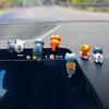 6PCS Small Cute Cat Doll Decoration Resin Ornament Rearview Mirror Decoration Car Center Console Auto Interior Accessories