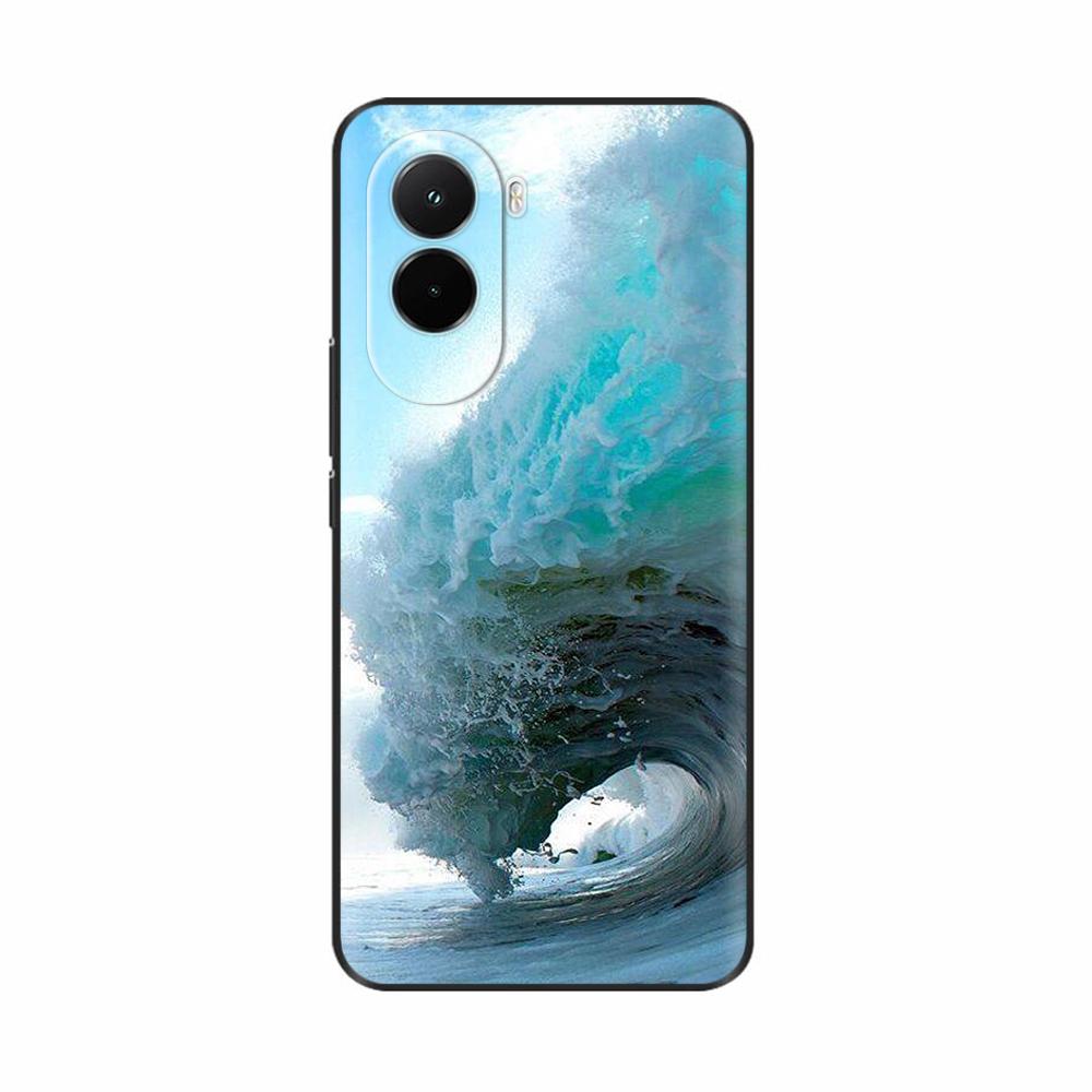 Soft Case For Xiaomi Poco M7 4G Luxury Print Back Cover For PocoM7 M7 Silicone Bumper Protective Shockproof Capa Pocom7 4G Coque