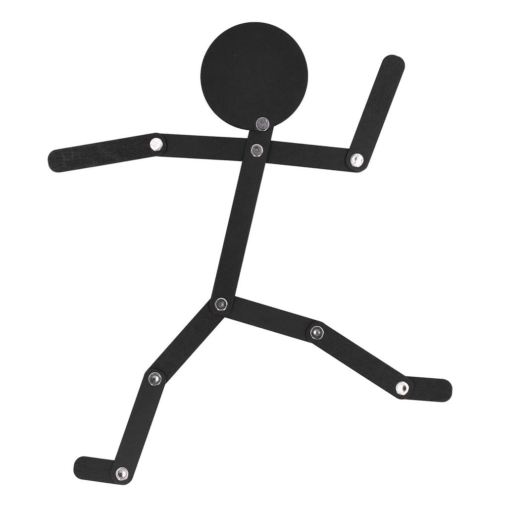 Stick Figure Toy, Exercise and Coordination, Burr-Free Black Basswood, Educational Puzzle Toy, Plush Toy for Kids, Boys and Girls, Cute Plush Toy