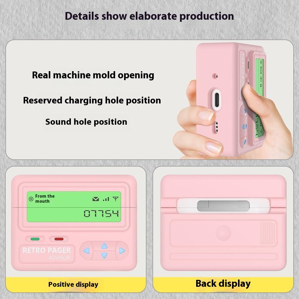 For Apple AirPods Pro 2/AirPods Pro Case Retro Pager Design Silicone Earbuds Protective Cover