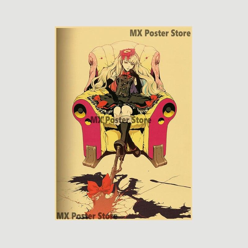 

Аниме идол мультфильм певец Мику плакат HD печать крафт-бумага ретро настенные художественные фотографии спальня декоративная живопись домашний декор подарки 42x30cm