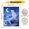 Disney mermaid oil painting hand painting coloring painting handmade diy home decoration gift