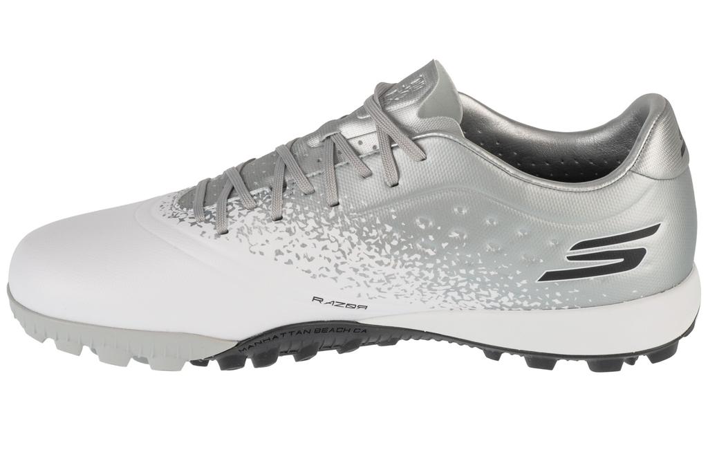Skechers Razor 1.5 Academy TF, Mens white Turf football trainers