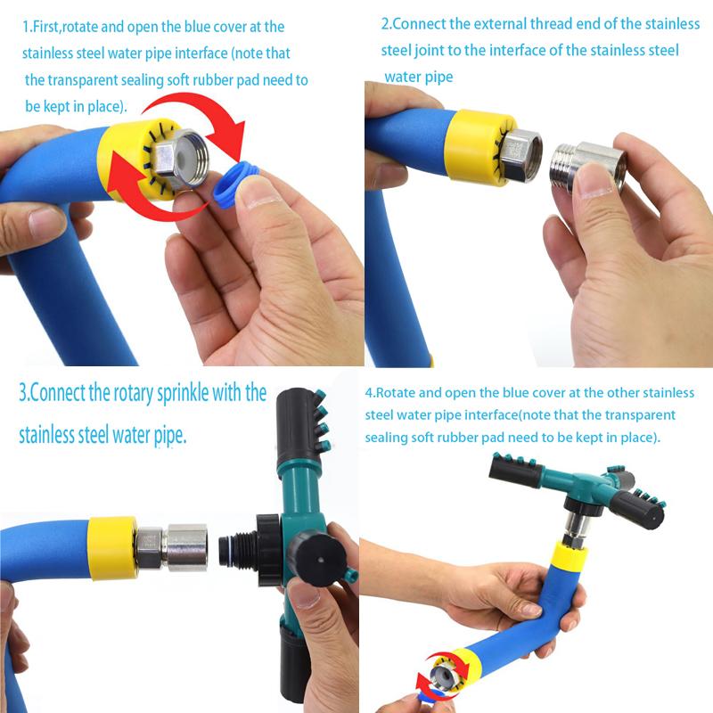 

Летние спринклеры на батуте, уличная охлаждающая спринклерная труба, детская вода, развлечение, автоматический полив, орошение сада