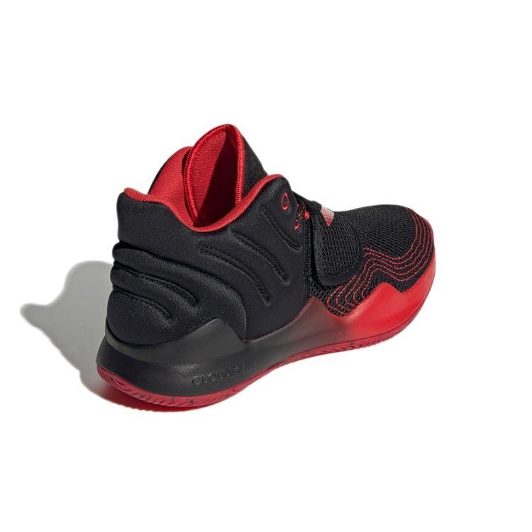 (GS) Adidas Deep Threat Primeblue J 'Black Vivid Red' Kids' GZ0096