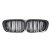 2Pcs Front Upper Chrome Frame Kidney Grilles Car Exterior Parts for BMW