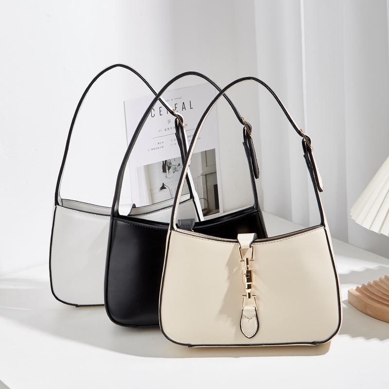New Versatile Small Bag Women's Bag High-end Shoulder Bag Autumn and Winter Texture Baguette Bag Underarm Bag