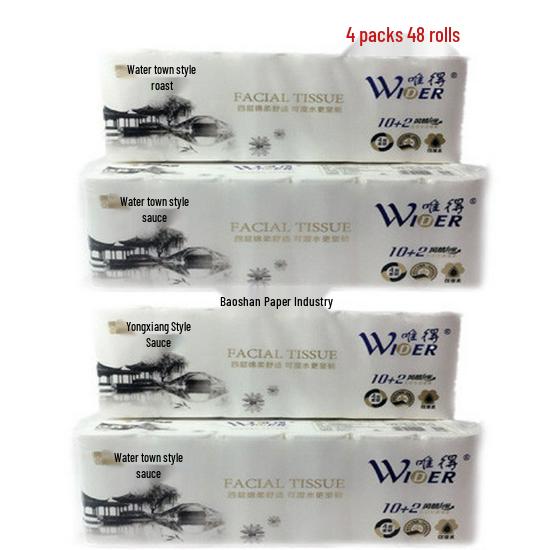 Only Win Water Town Style Coreless 5-Ply Soft Toilet Paper - 10+2 Rolls