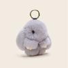 Whimsical Rabbit Plush Fur Keychain Colorful Bunny Gift Accessory For Girls Style