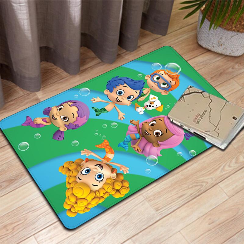 Bubble Guppies Inspired Design Rug Floor Mat for Living Room or Bedroom Soft and Comfortable Carpet a Gift for Birthday and Holiday.