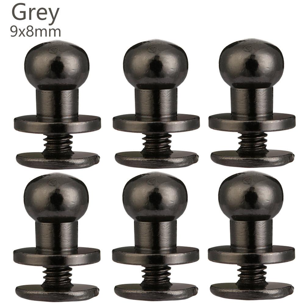 10pcs Round Cloth Button Brass Nail Leather Craft Clothes/Bag/Shoes Garment Rivets Monk Head Screws