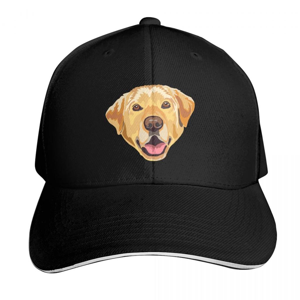 Yellow Labrador Baseball Cap Vintage Retro Embroidered Lightweight Packable Gift For Him Her