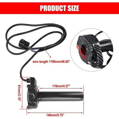Universal 22mm Aluminum Dirt Bike Throttle Grip Accelerator Handle Upgrade Performance Part for SurRon Light Bee S X Model