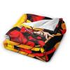 Goku Super Saiyan DBZ Flannel Blankets Novelty Throw Blankets for Bed Sofa Couch 200x150cm Rug Piece,