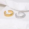 18K Gold-Plated Stainless Steel Open Ring: European & American Devil's Eye Design for Women
