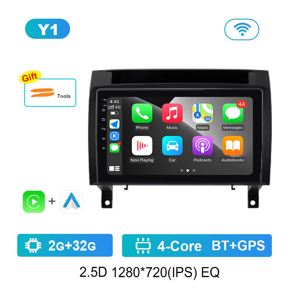 

Система Android Автомобильный Видео Мультимедийный Плеер для Benz SLK clase R171 2004 - 2011 IPS Экран WiFi Carplay Bluetooth 4G GPS Navi