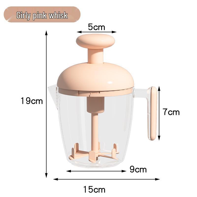 Large Capacity Multifunctional Egg Beater and Blender with Press-Type Foaming Whisk for Baking