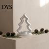 Minimalist Festive Accessory Christmas Tree Candle Holder, 3D Printed Tealight Stand, Rustic Indoor Holiday Ornament Farmhouse Dining Table