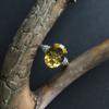 Silver Ring with Nano Citrine 5.065ct, Item Weight 4.36 G (2190004)