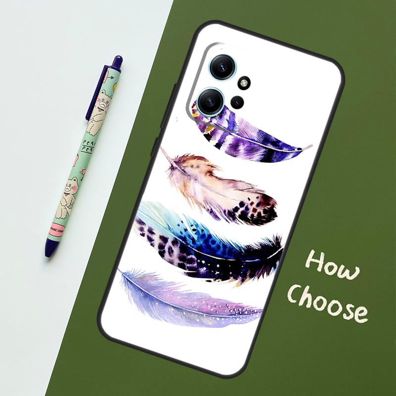 Feather Case For Xiaomi Redmi Note 14 Pro 13 9 10 11 12 12S Cover For Redmi 15C 15 13C 12C 14C 10C