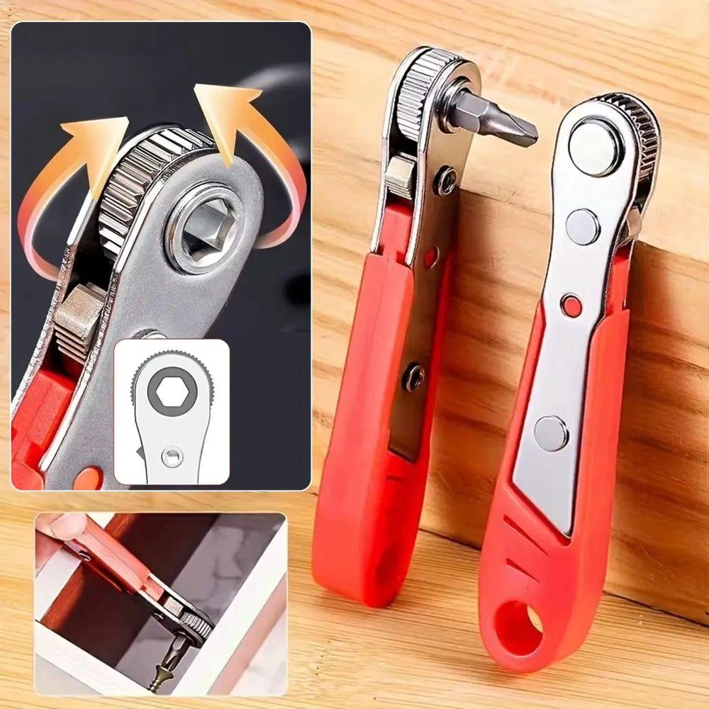 36 Tooth Ratchet Right Angle Ratchet Wrench Durable L-shaped Turning Wrench Small Space Gap