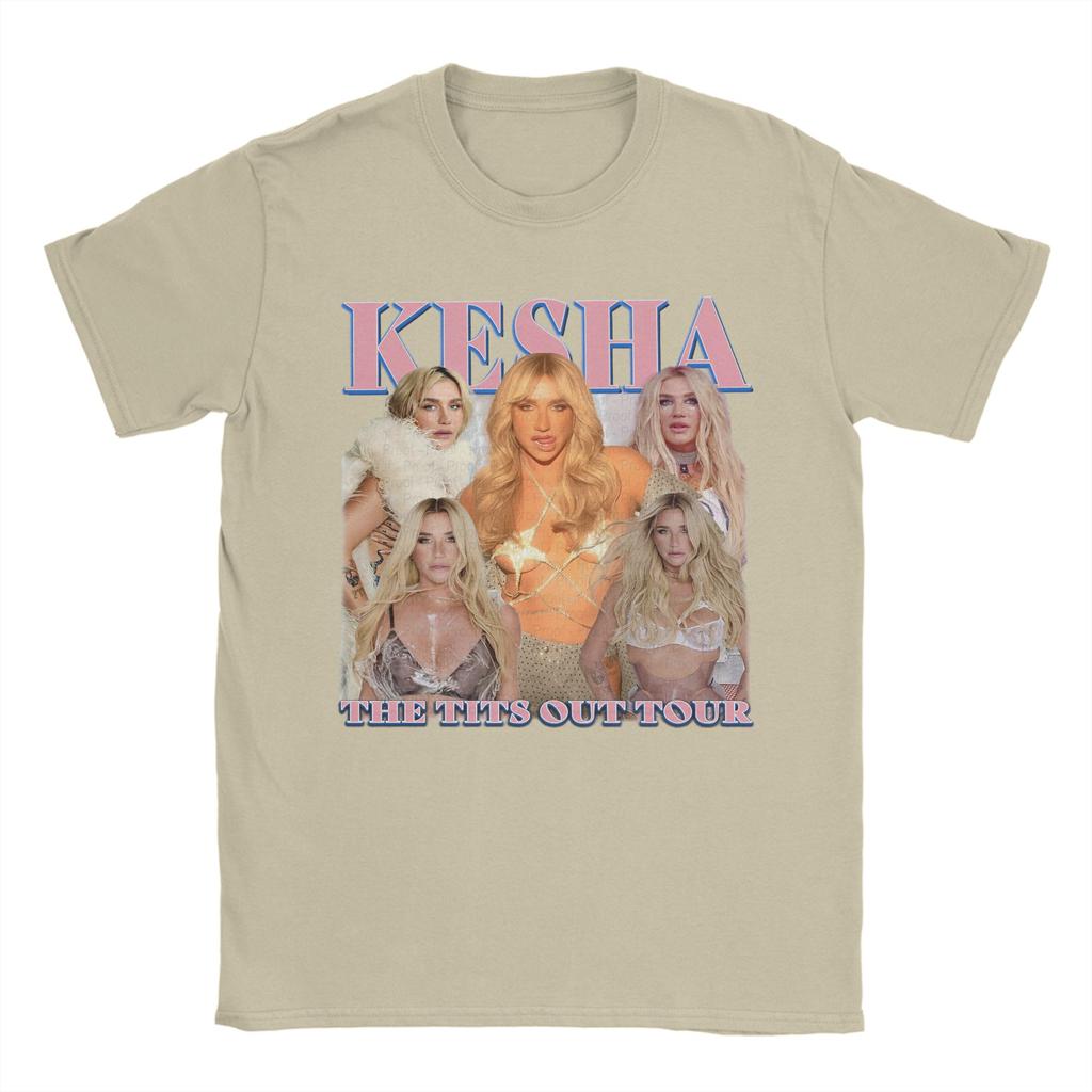 Kesha Tour Printed T Shirts for Unisex Women Pure Cotton Tee Shirt Clothing