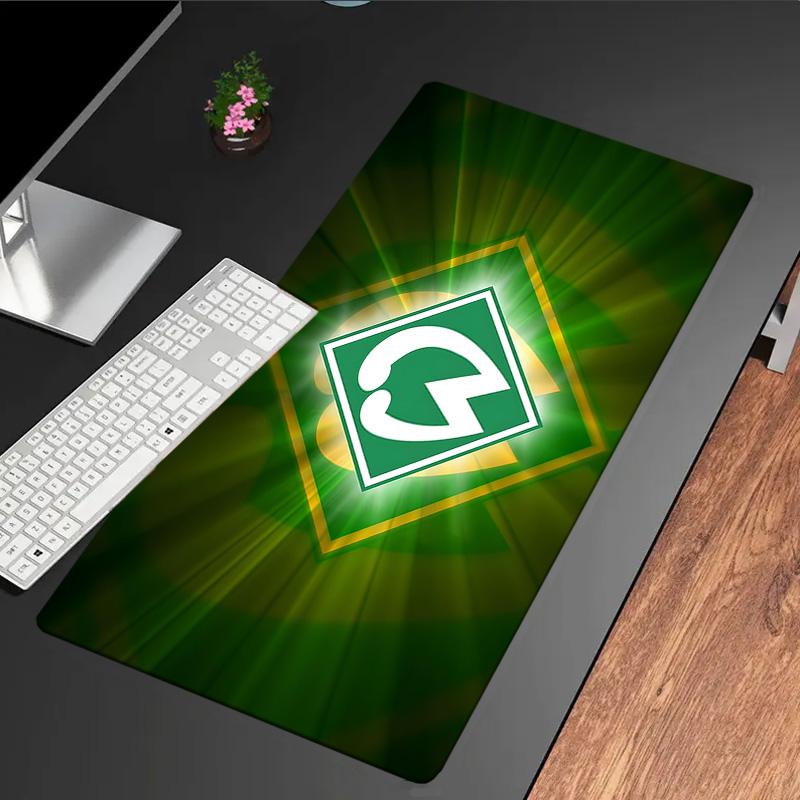 Grünes Bremen Muster Mauspade, Gummiunterseite, Mauspade für Gamer und Bürogebrauch, Gaming Schreibtisch, Leicht zu reinigende Matte Weihnachtsgeschenke für Fans