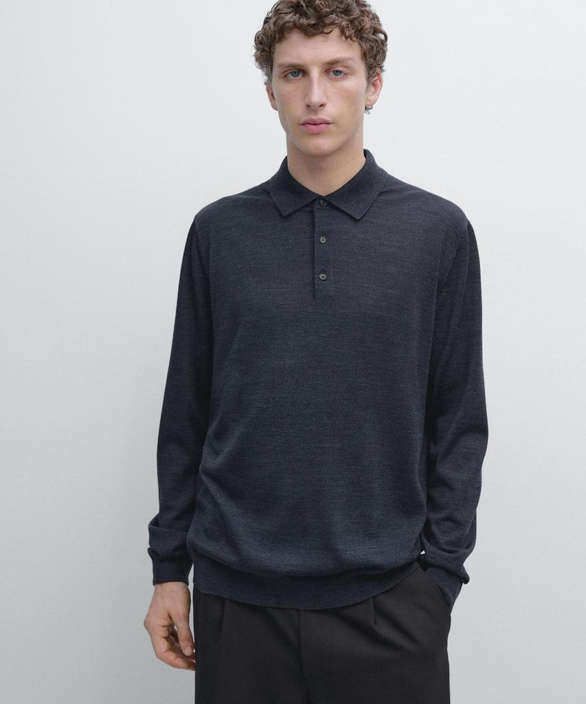 Masimodutti Polo Neck Wool Knit Sweater