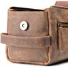 Buffalo Leather Toiletry Bag Shaving Dopp Kit Travel Organizer Cosmetic Case