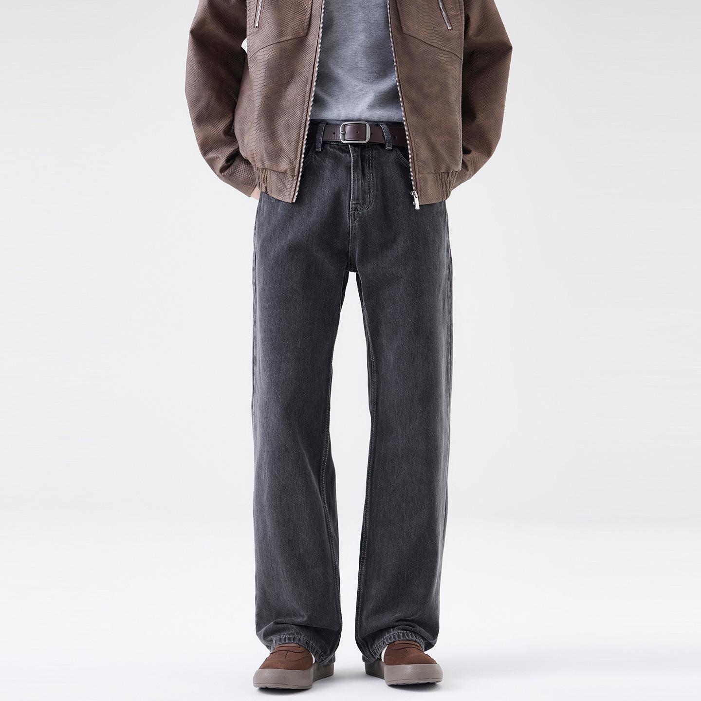 

Мужские модные ретро черные расклешенные джинсы - Коллекция Осень/Зима 2025 Small