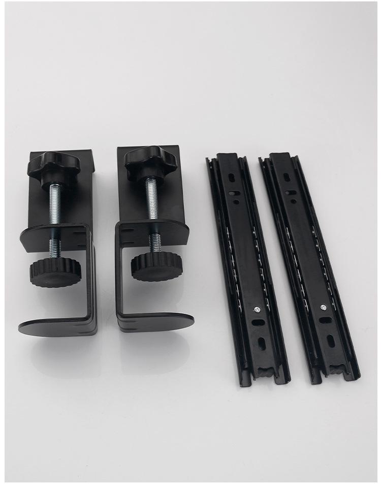 Keyboard Tray and Mouse Holder: No-Drill Slide-On Desk Drawer