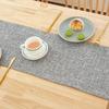 Linen Table Cloth Solid Color Dining Tables Decor Simple Table Runner